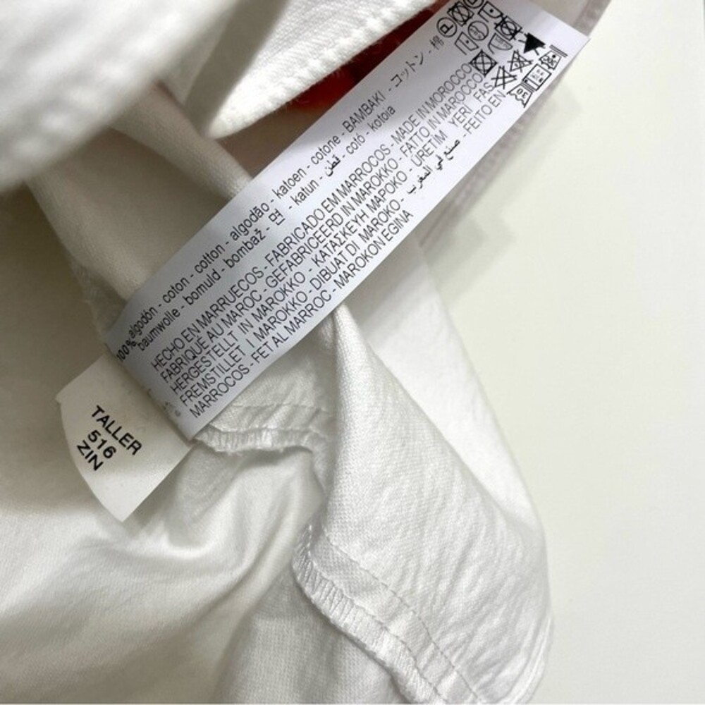 Zara Trf White Babydoll Plunge V-Neck Tiered Sleeveless Top - Picture 4 of 5